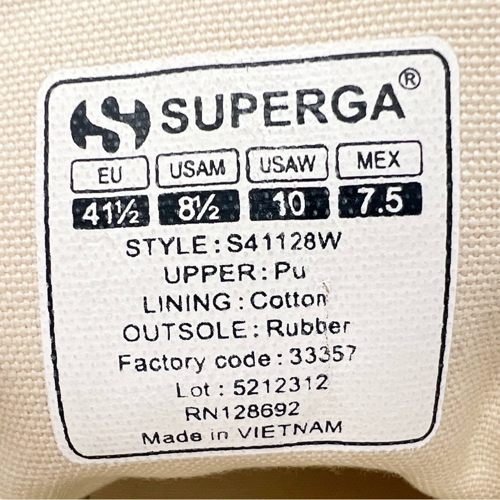 Superga 2750 Snake Print Low-Top Sneakers in Beige and Brown - Picture 11 of 13